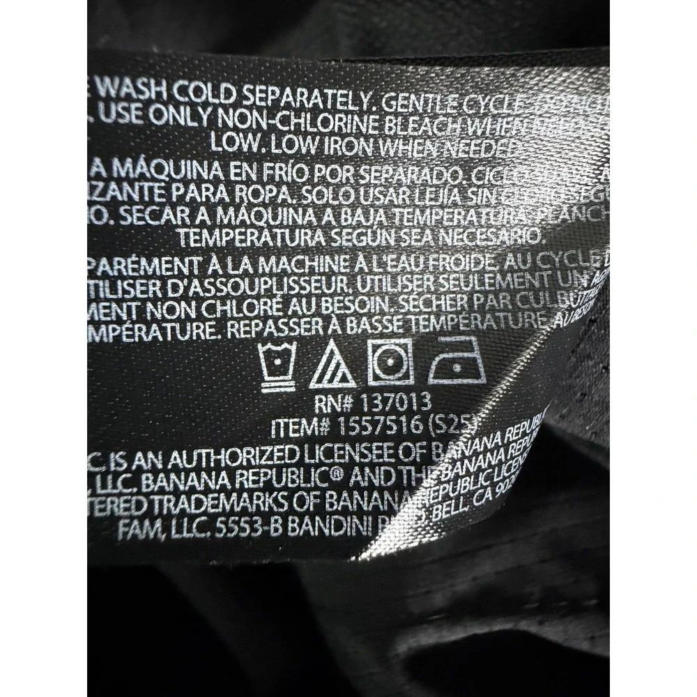 Banana Republic Pants Men 34x32 Black Performance Stretch Travel Golf Zip Pocket